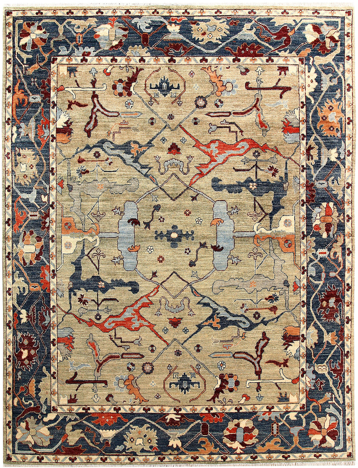 Multi Colored Oushak 7' 7 x 9' 9 - No. 62197 - ALRUG Rug Store
