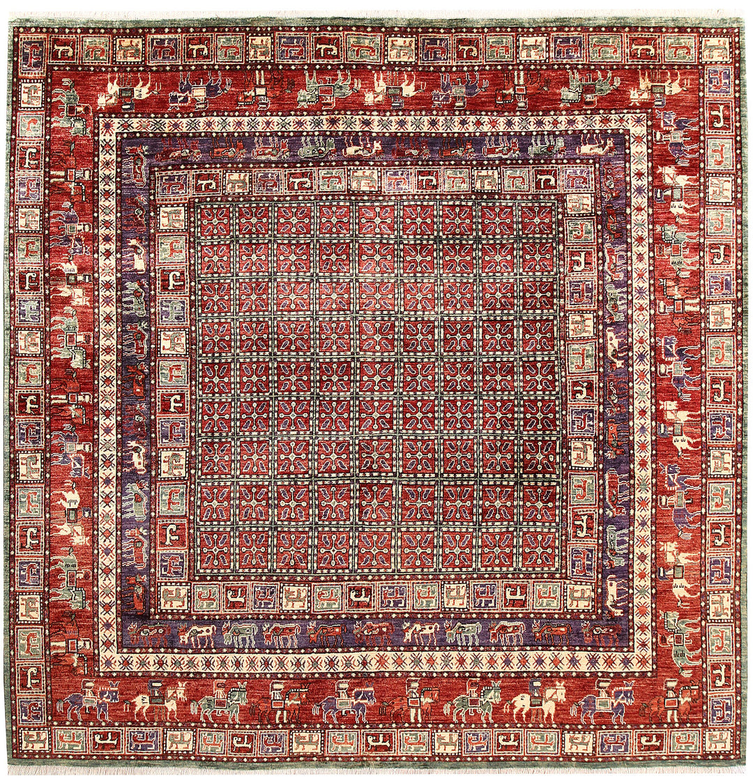 Multi Colored Ziegler 8' x 8' - No. 62199 - ALRUG Rug Store