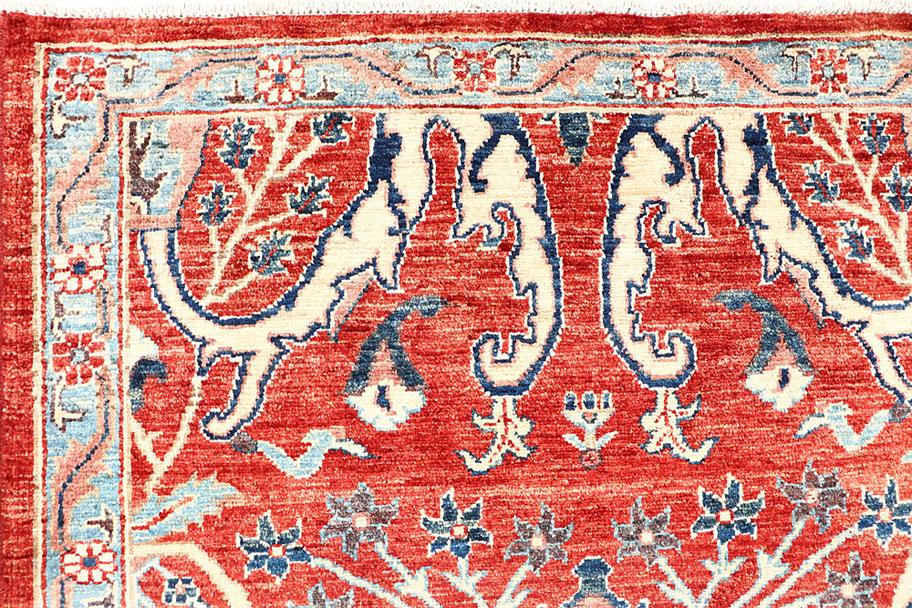 Firebrick Ikat 7' 11 x 9' 9 - No. 62205 - ALRUG Rug Store