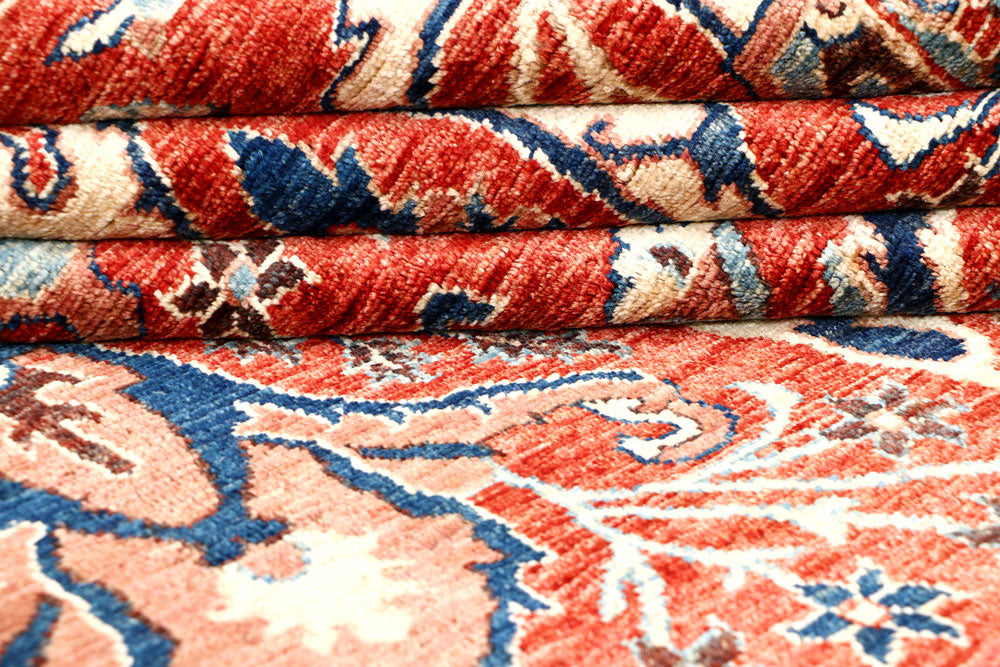 Firebrick Ikat 7' 11 x 9' 9 - No. 62205 - ALRUG Rug Store