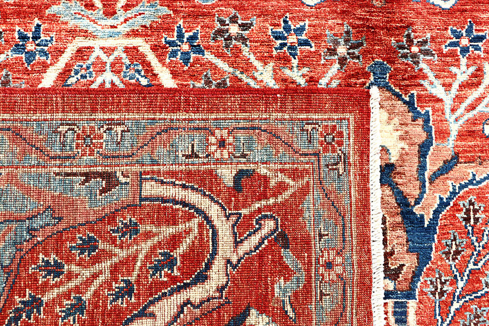 Firebrick Ikat 7' 11 x 9' 9 - No. 62205 - ALRUG Rug Store