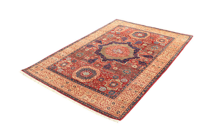 Firebrick Mamluk 4' x 6' - No. 62208 - ALRUG Rug Store