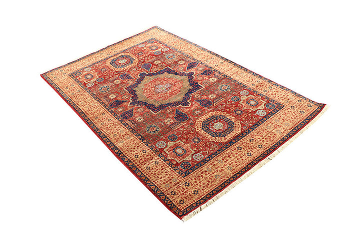 Firebrick Mamluk 4' x 6' - No. 62208 - ALRUG Rug Store