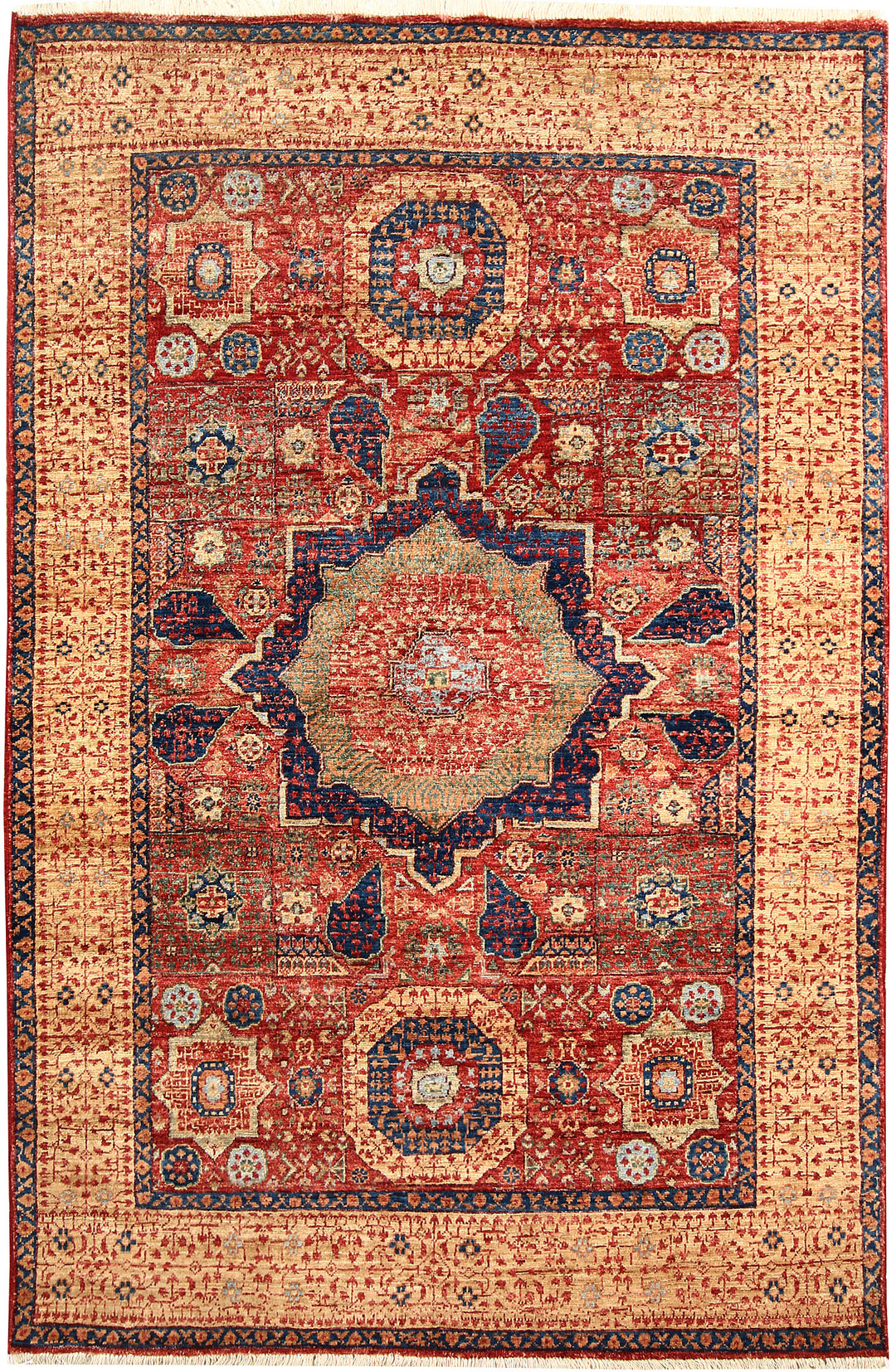 Firebrick Mamluk 4' x 6' - No. 62208 - ALRUG Rug Store