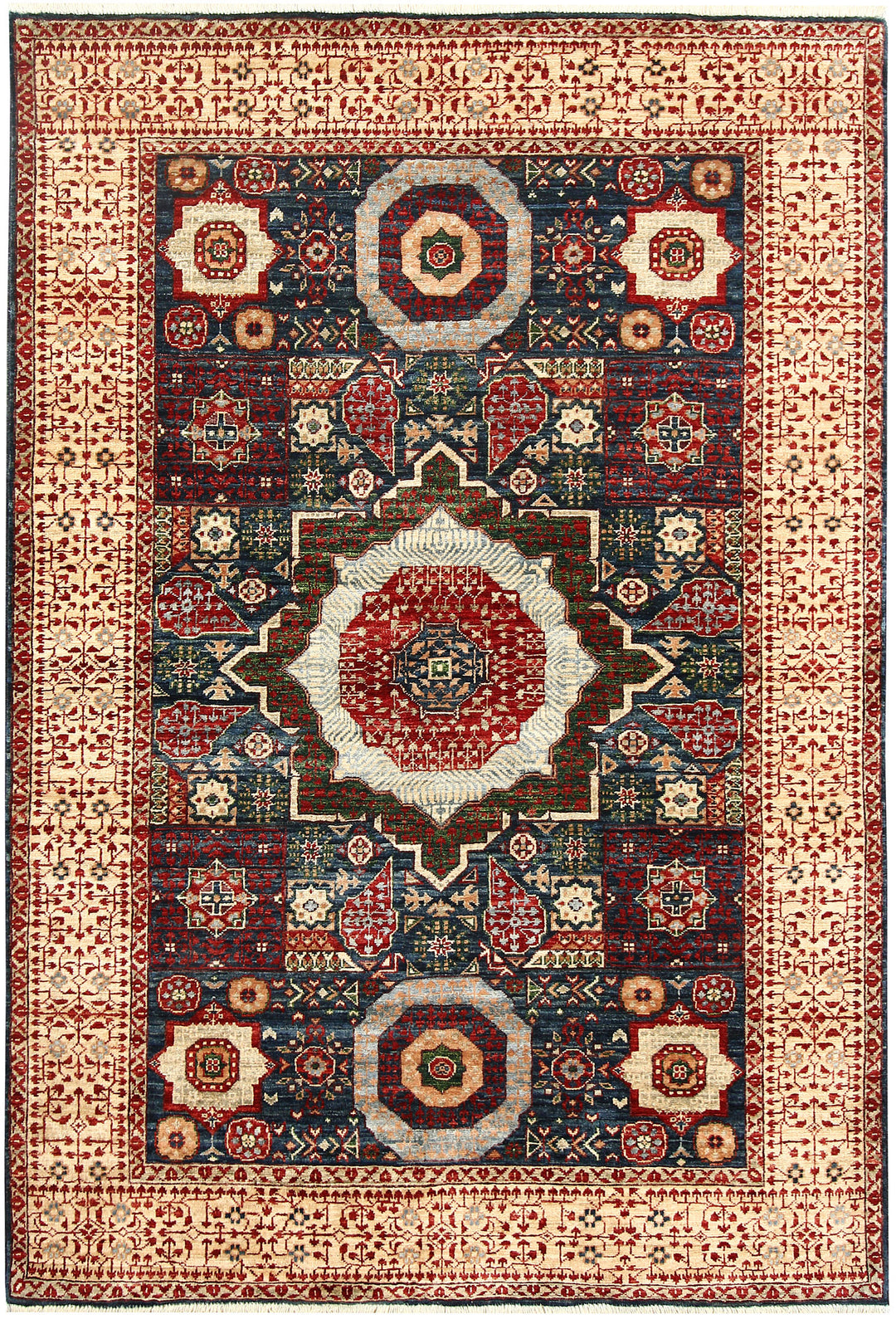 Multi Colored Mamluk 4' x 5' 11 - No. 62209 - ALRUG Rug Store