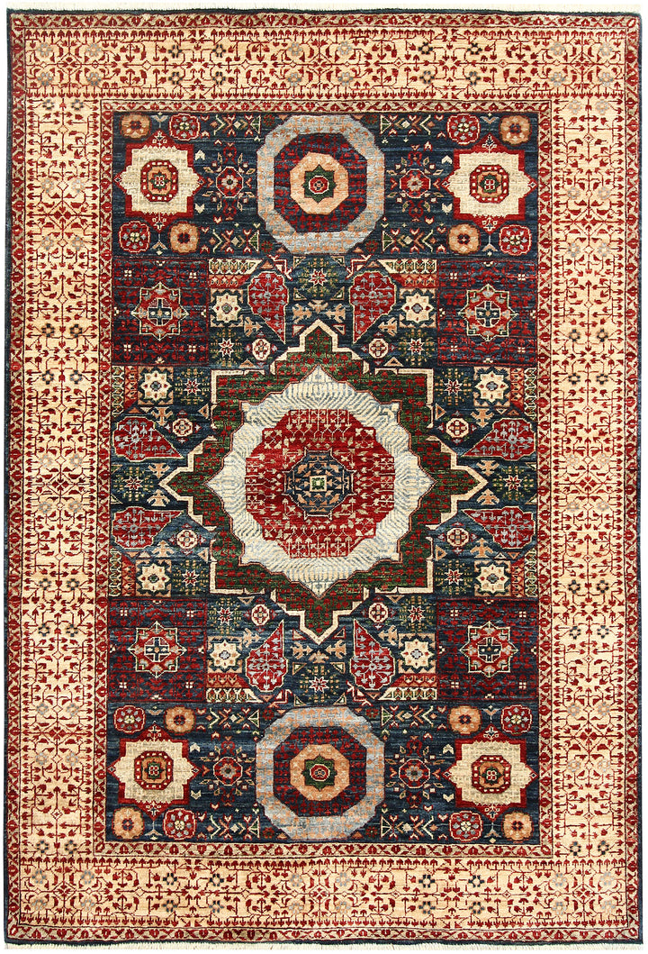 Multi Colored Mamluk 4' x 5' 11 - No. 62209 - ALRUG Rug Store