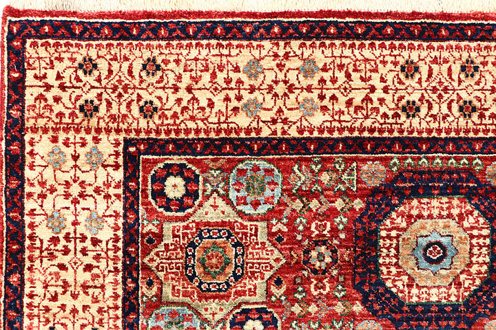 Firebrick Mamluk 3' 10 x 5' 9 - No. 62210 - ALRUG Rug Store