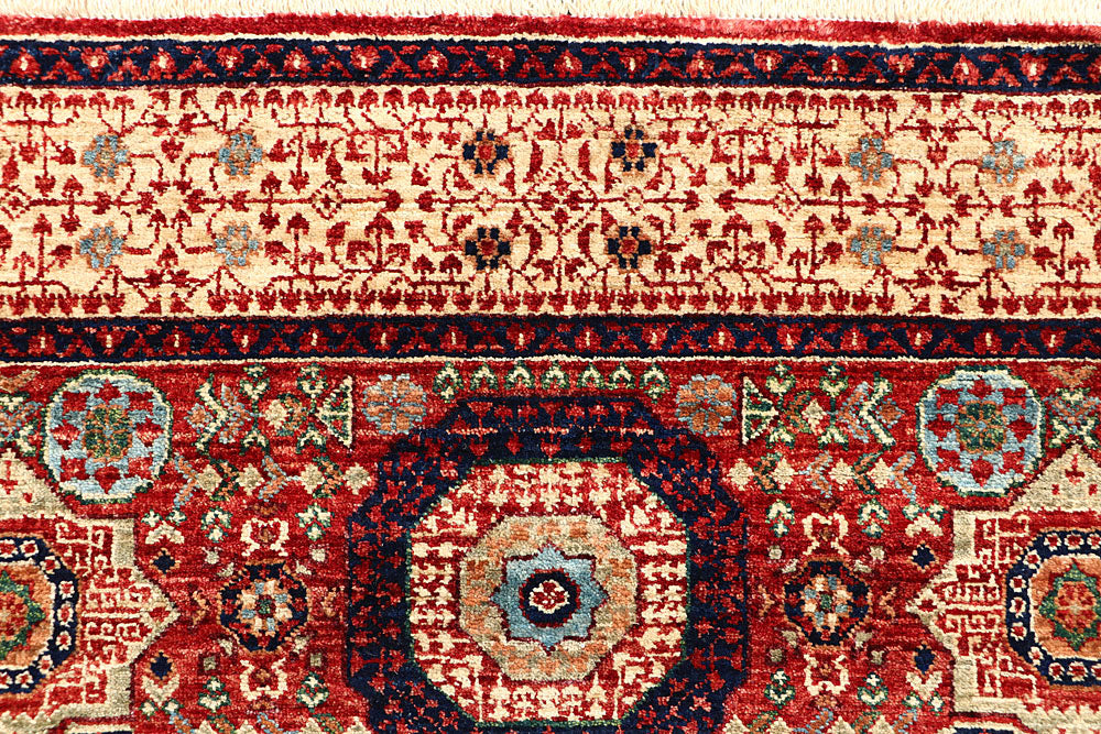 Firebrick Mamluk 3' 10 x 5' 9 - No. 62210 - ALRUG Rug Store