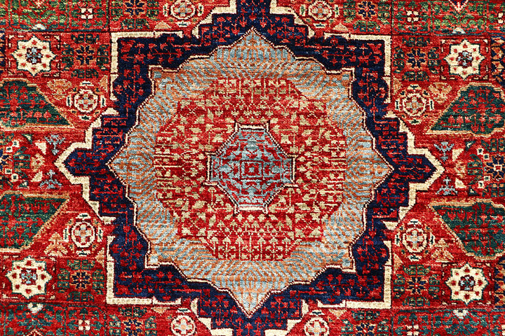 Firebrick Mamluk 3' 10 x 5' 9 - No. 62210 - ALRUG Rug Store