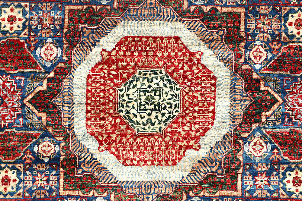 Midnight Blue Mamluk 4' 10 x 7' 5 - No. 62211 - ALRUG Rug Store