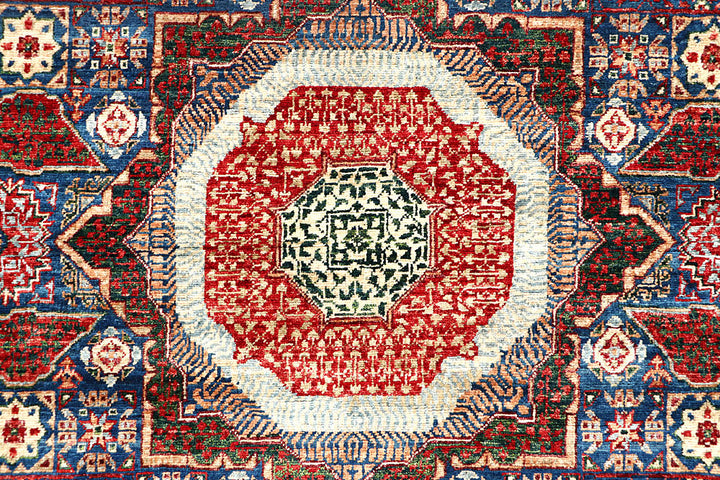 Midnight Blue Mamluk 4' 10 x 7' 5 - No. 62211 - ALRUG Rug Store