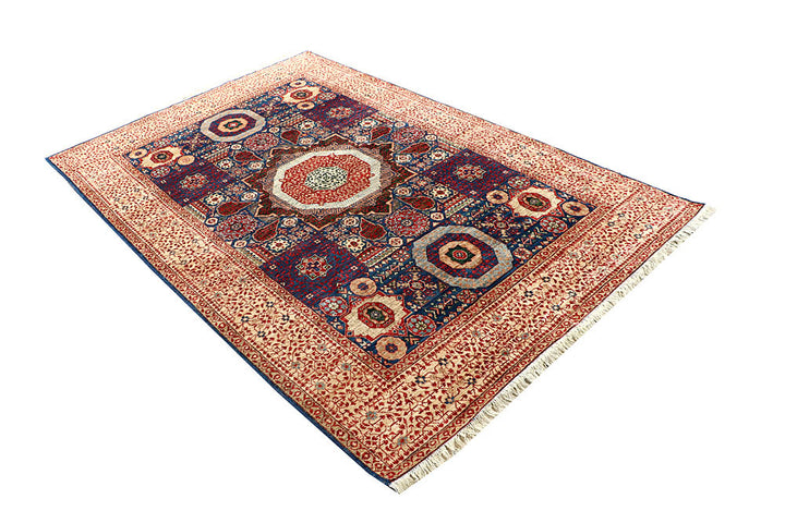 Midnight Blue Mamluk 4' 10 x 7' 5 - No. 62211 - ALRUG Rug Store