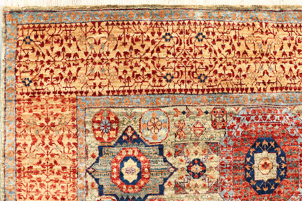 Tan Mamluk 4' 9 x 7' 1 - No. 62212 - ALRUG Rug Store