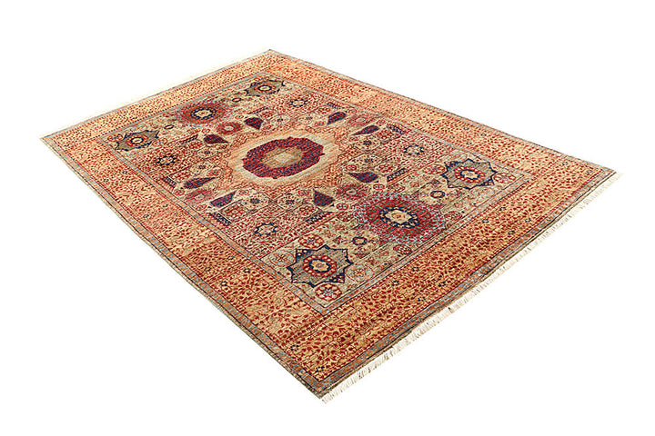 Tan Mamluk 4' 9 x 7' 1 - No. 62212 - ALRUG Rug Store
