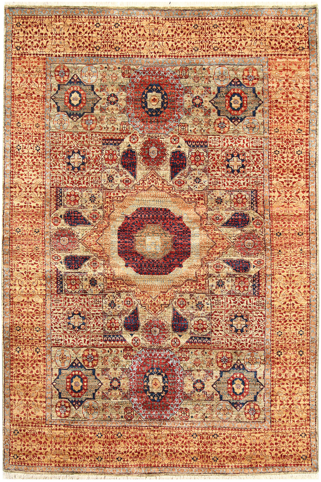 Tan Mamluk 4' 9 x 7' 1 - No. 62212 - ALRUG Rug Store