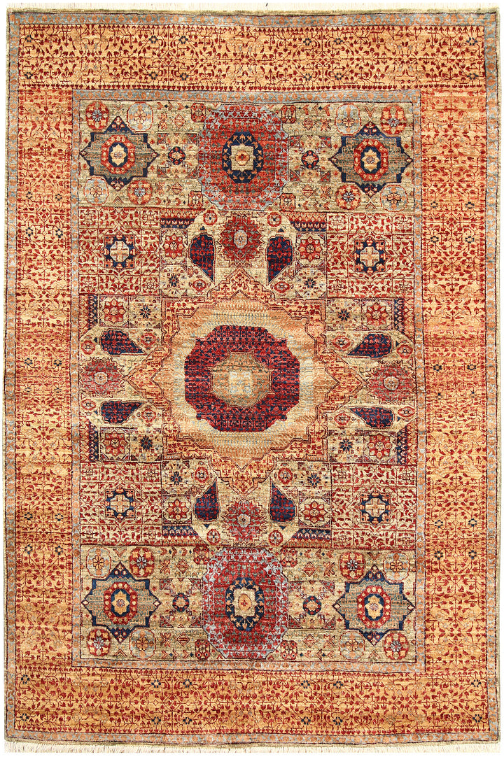 Tan Mamluk 4' 9 x 7' 1 - No. 62212 - ALRUG Rug Store