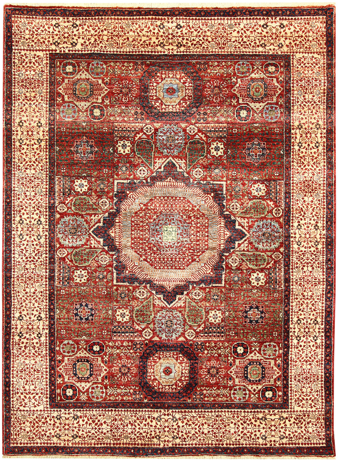 Firebrick Mamluk 5' x 6' 8 - No. 62214 - ALRUG Rug Store