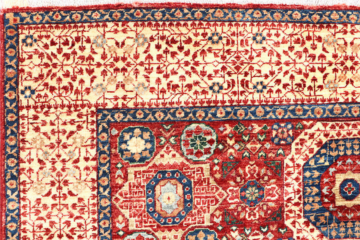 Firebrick Mamluk 4' 9 x 6' 9 - No. 62216 - ALRUG Rug Store