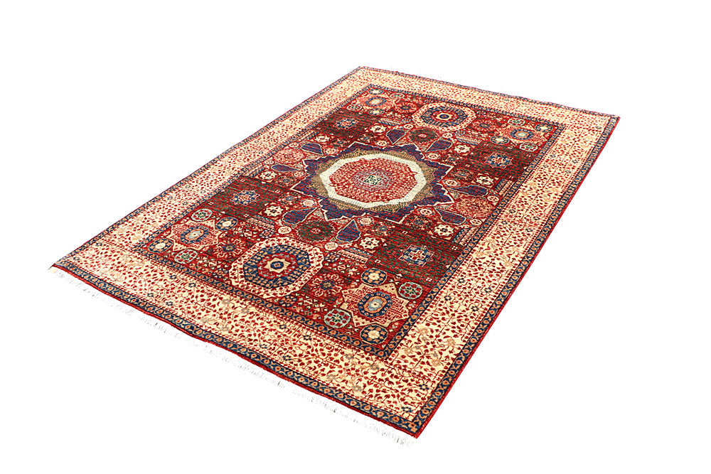 Firebrick Mamluk 4' 9 x 6' 9 - No. 62216 - ALRUG Rug Store