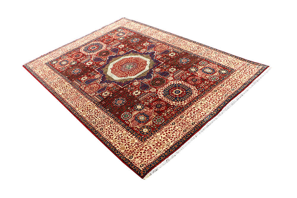 Firebrick Mamluk 4' 9 x 6' 9 - No. 62216 - ALRUG Rug Store