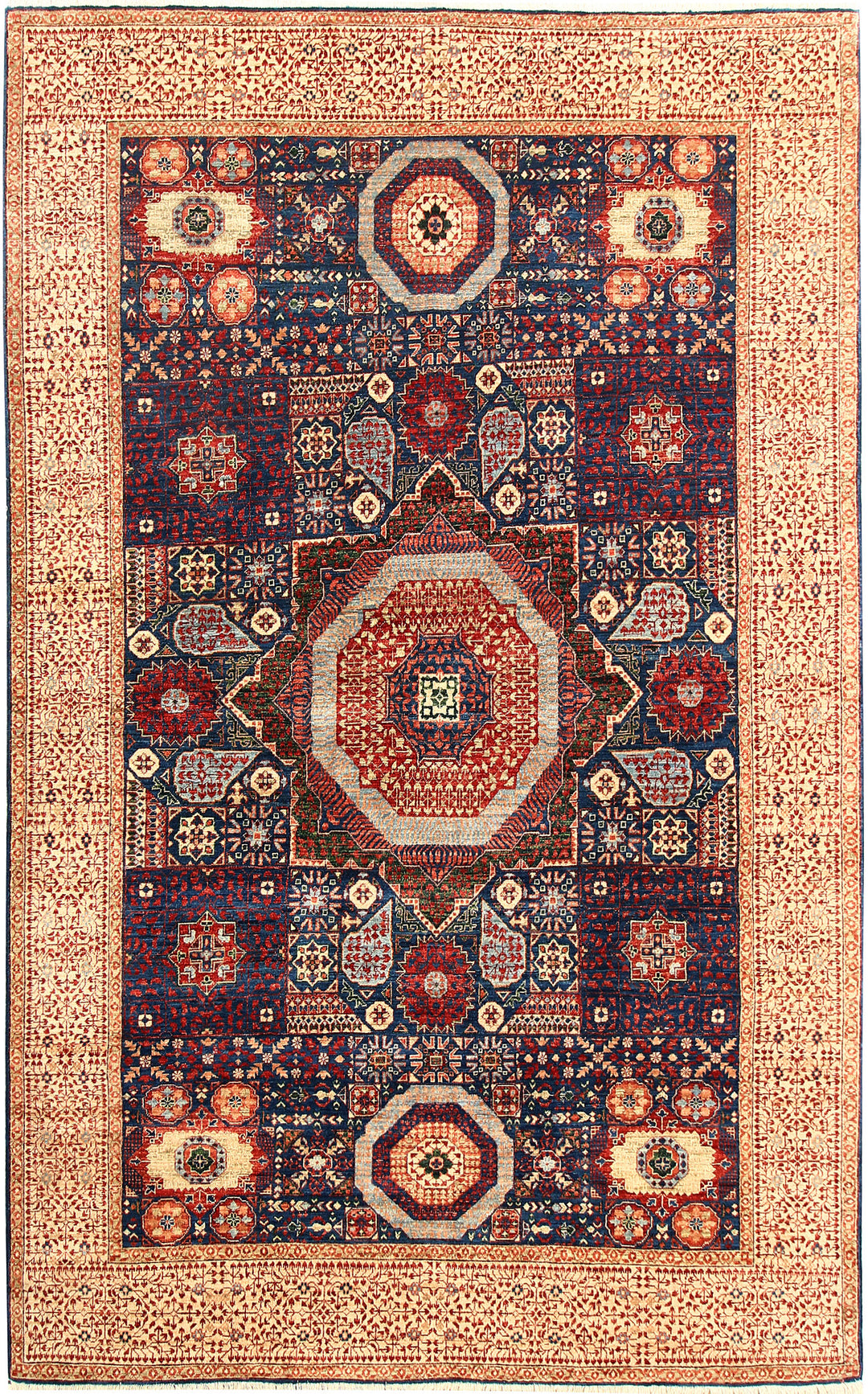Midnight Blue Mamluk 5' 10 x 9' 7 - No. 62217 - ALRUG Rug Store