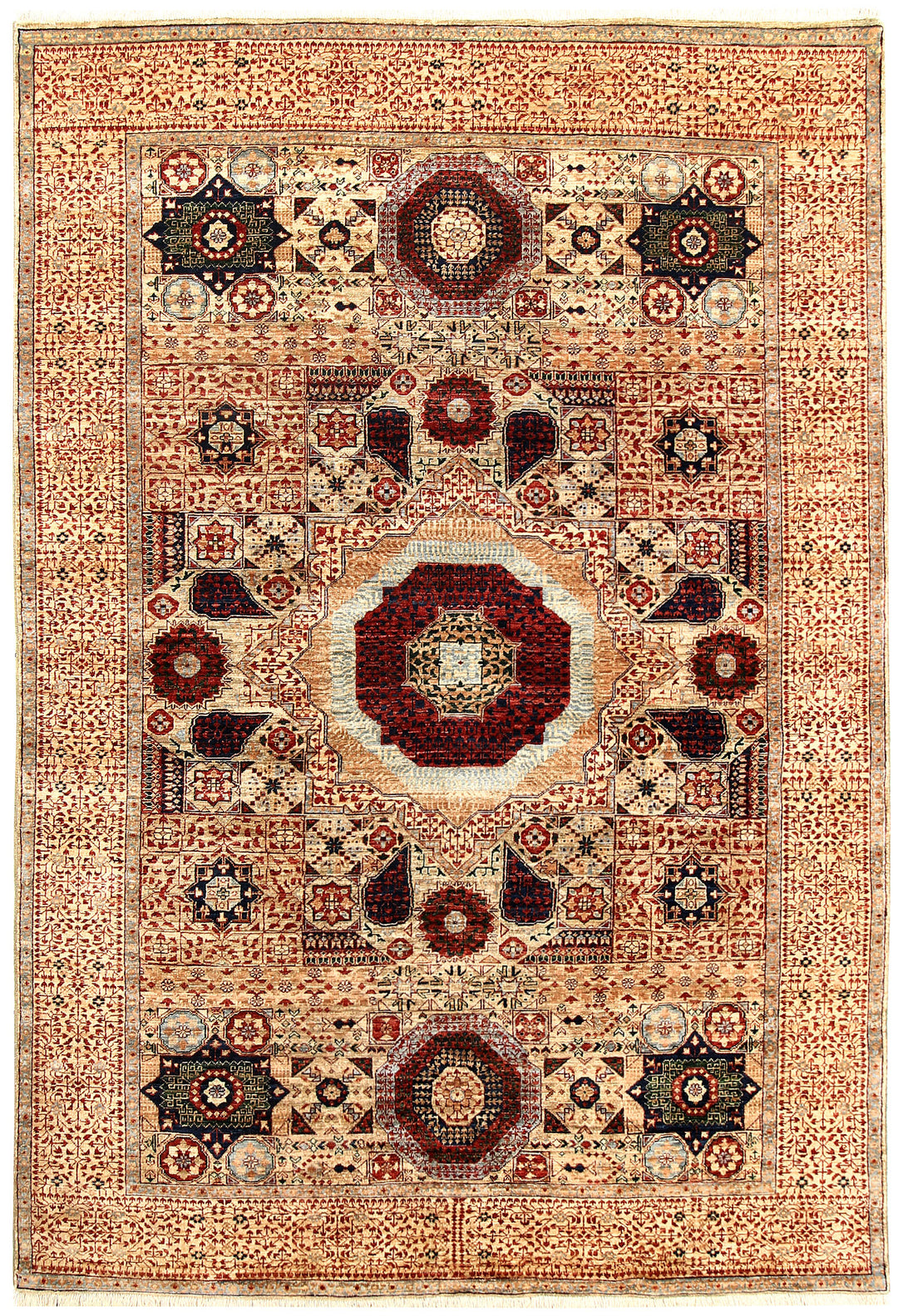 Tan Mamluk 5' 9 x 8' 10 - No. 62218 - ALRUG Rug Store