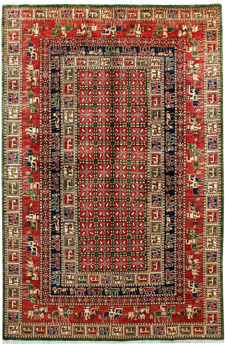 Multi Colored Ziegler 5' 11 x 8' 10 - No. 62220 - ALRUG Rug Store