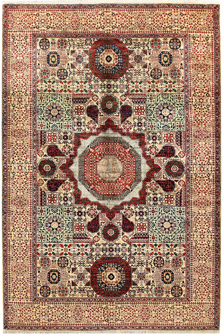 Cornsilk Mamluk 5' 11 x 8' 10 - No. 62224 - ALRUG Rug Store