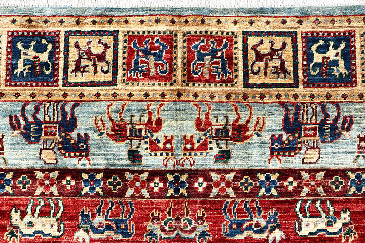 Multi Colored Ziegler 5' 11 x 8' 10 - No. 62229 - ALRUG Rug Store