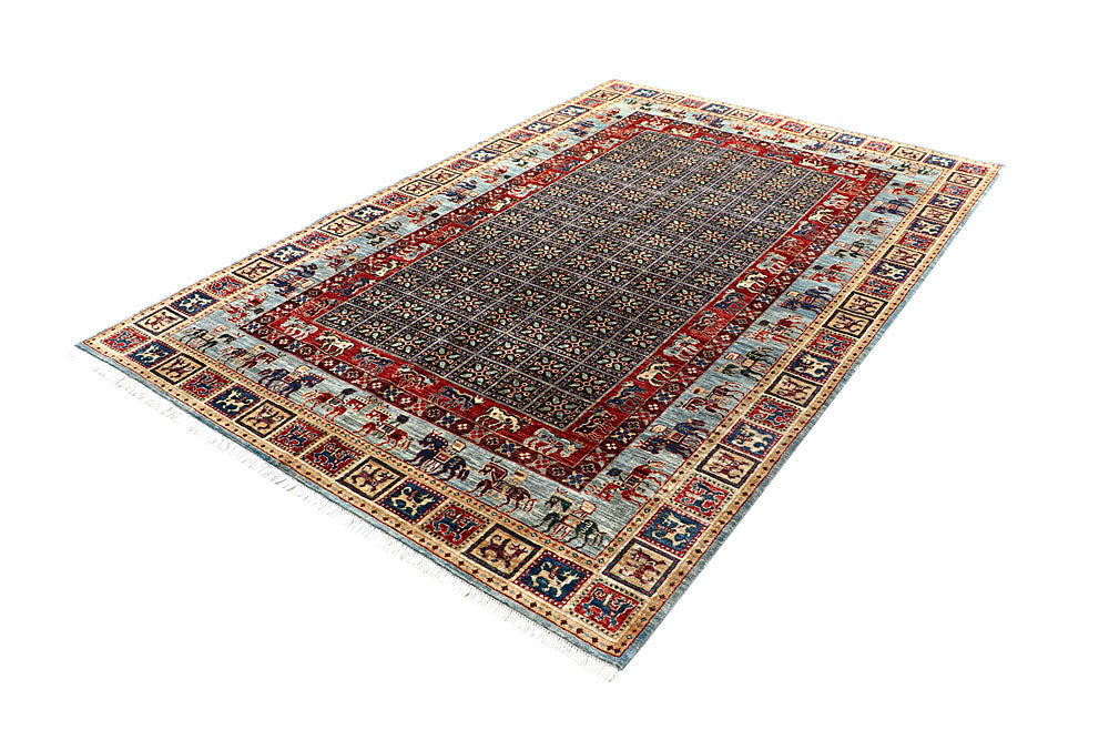 Multi Colored Ziegler 5' 11 x 8' 10 - No. 62229 - ALRUG Rug Store