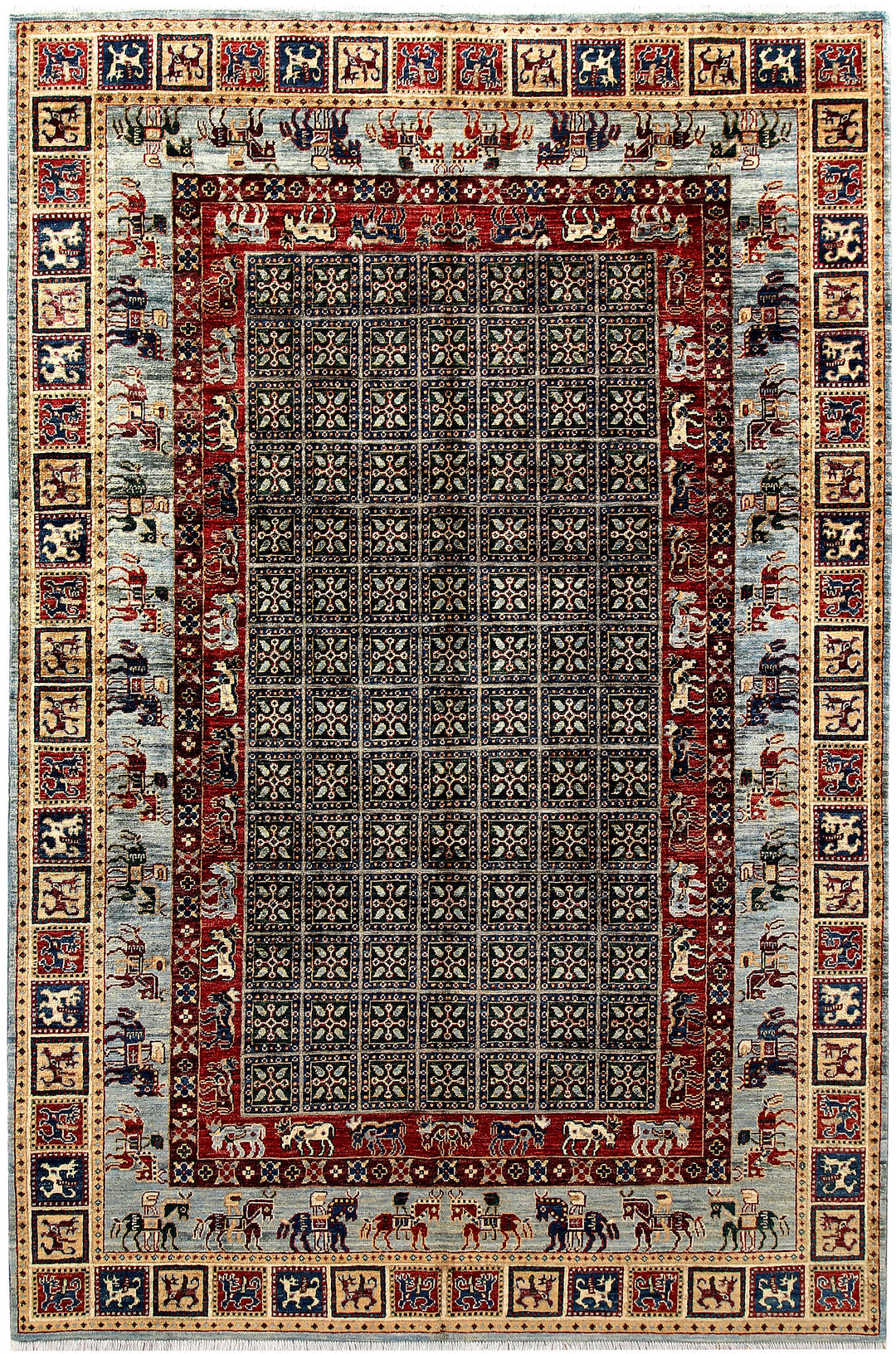 Multi Colored Ziegler 5' 11 x 8' 10 - No. 62229 - ALRUG Rug Store