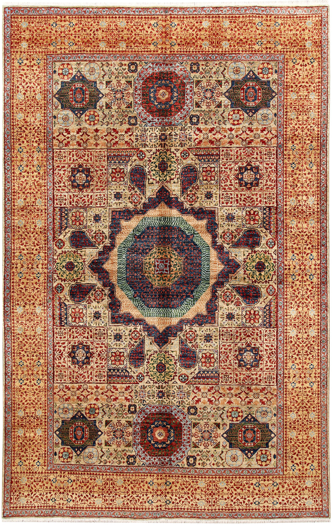 Tan Mamluk 5' 9 x 9' 1 - No. 62232 - ALRUG Rug Store
