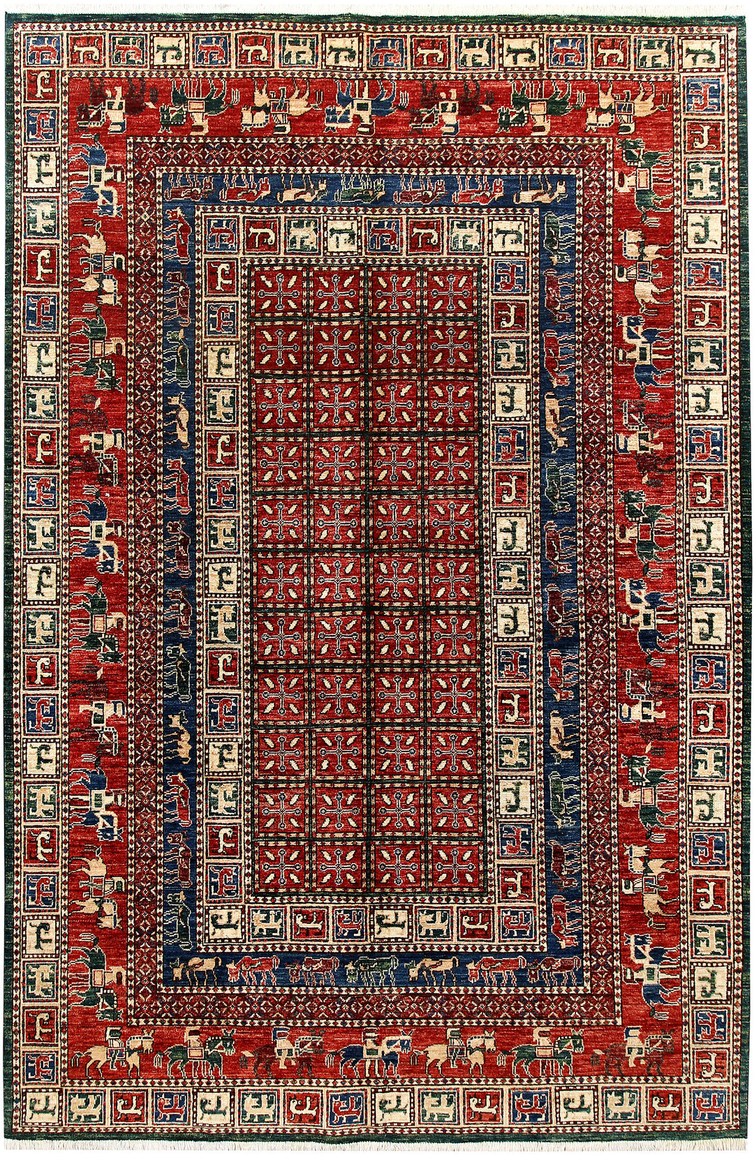 Multi Colored Ziegler 6' x 8' 11 - No. 62233 - ALRUG Rug Store