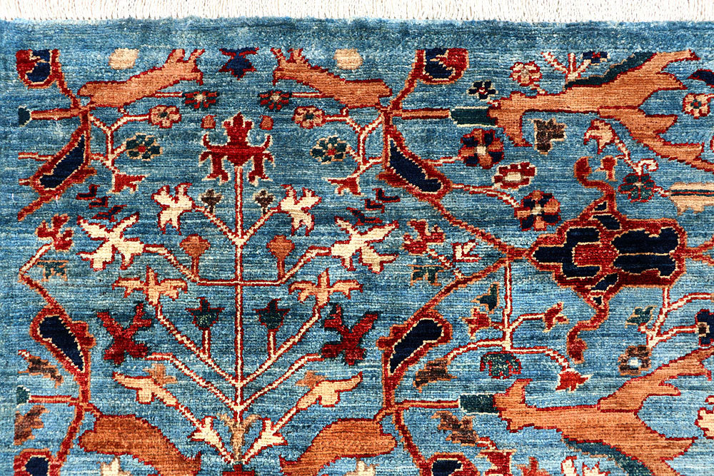 Sky Blue Ikat 5' 10 x 8' 8 - No. 62235 - ALRUG Rug Store