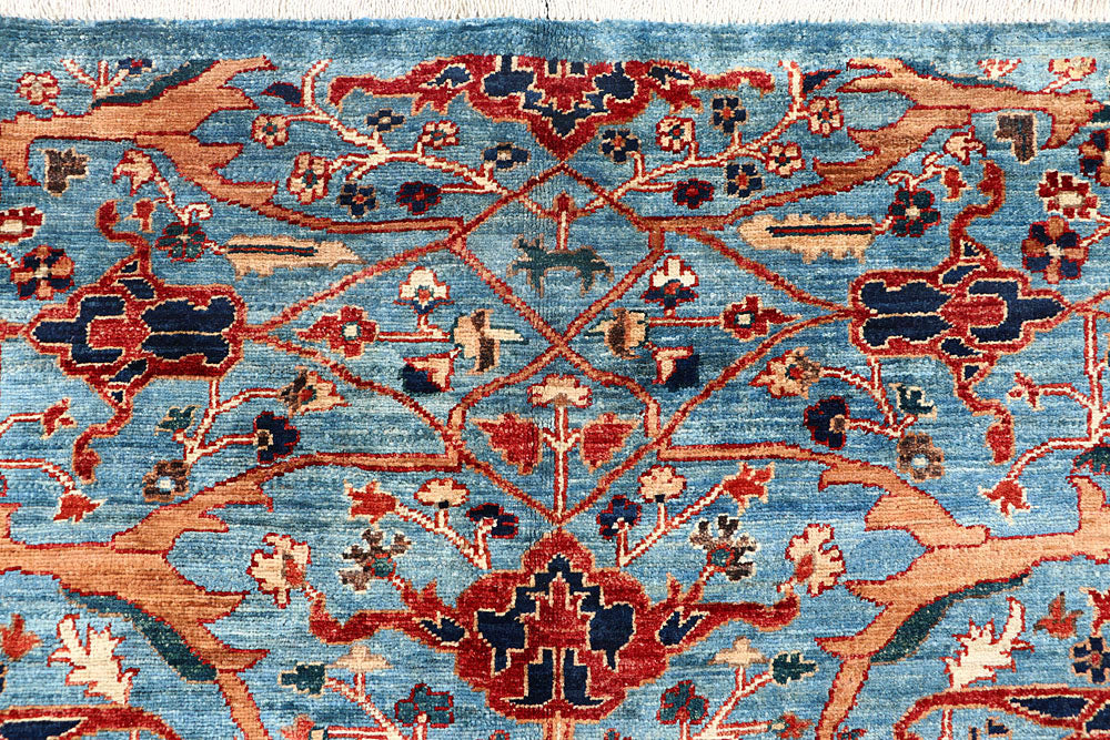 Sky Blue Ikat 5' 10 x 8' 8 - No. 62235 - ALRUG Rug Store