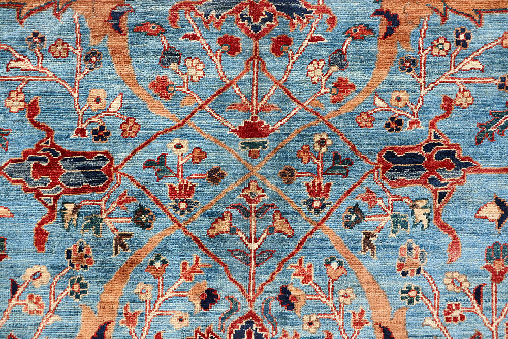 Sky Blue Ikat 5' 10 x 8' 8 - No. 62235 - ALRUG Rug Store