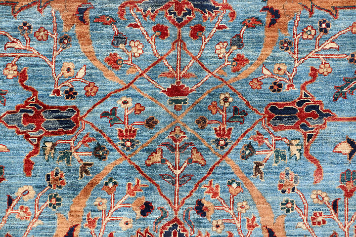 Sky Blue Ikat 5' 10 x 8' 8 - No. 62235 - ALRUG Rug Store