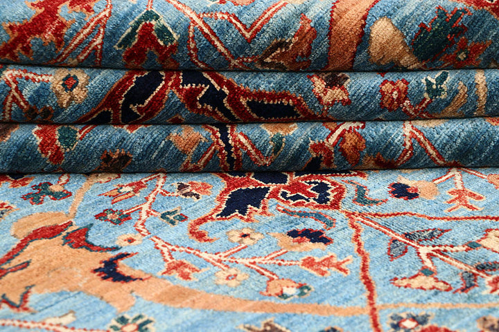 Sky Blue Ikat 5' 10 x 8' 8 - No. 62235 - ALRUG Rug Store