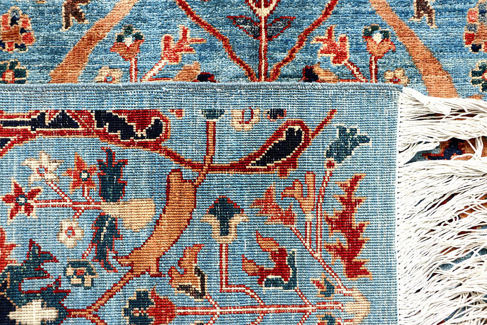 Sky Blue Ikat 5' 10 x 8' 8 - No. 62235 - ALRUG Rug Store