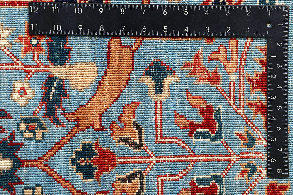 Sky Blue Ikat 5' 10 x 8' 8 - No. 62235 - ALRUG Rug Store