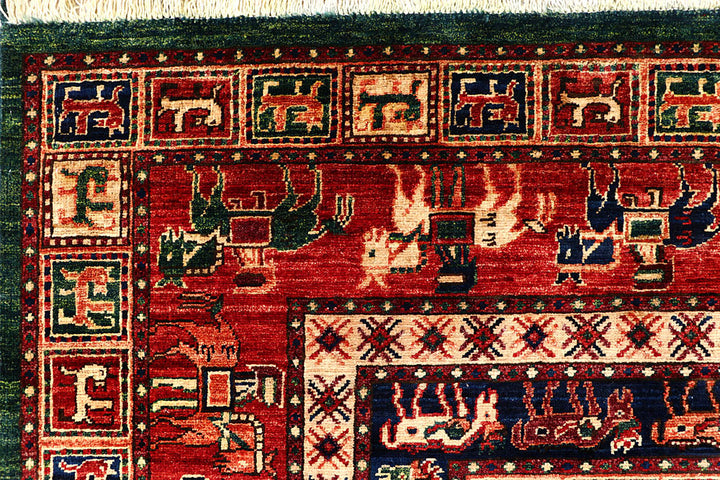 Multi Colored Ziegler 6' 1 x 5' 9 - No. 62241 - ALRUG Rug Store