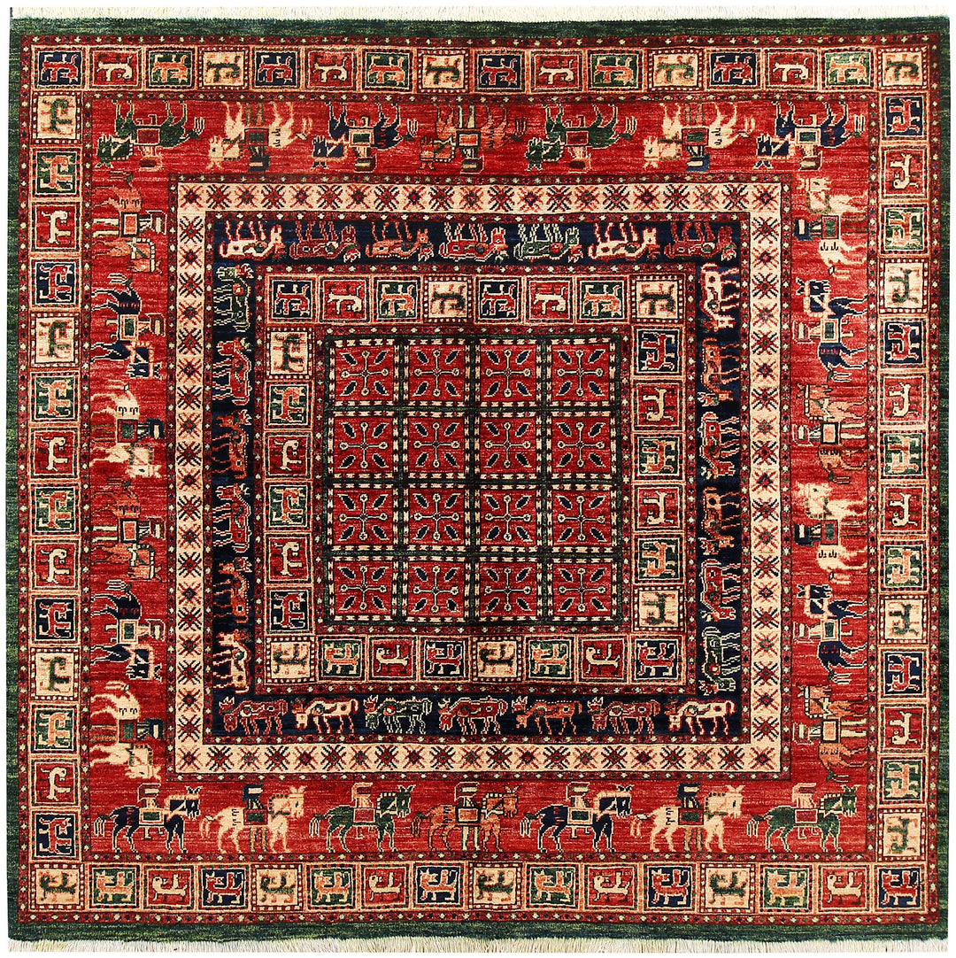 Multi Colored Ziegler 6' 1 x 5' 9 - No. 62241 - ALRUG Rug Store