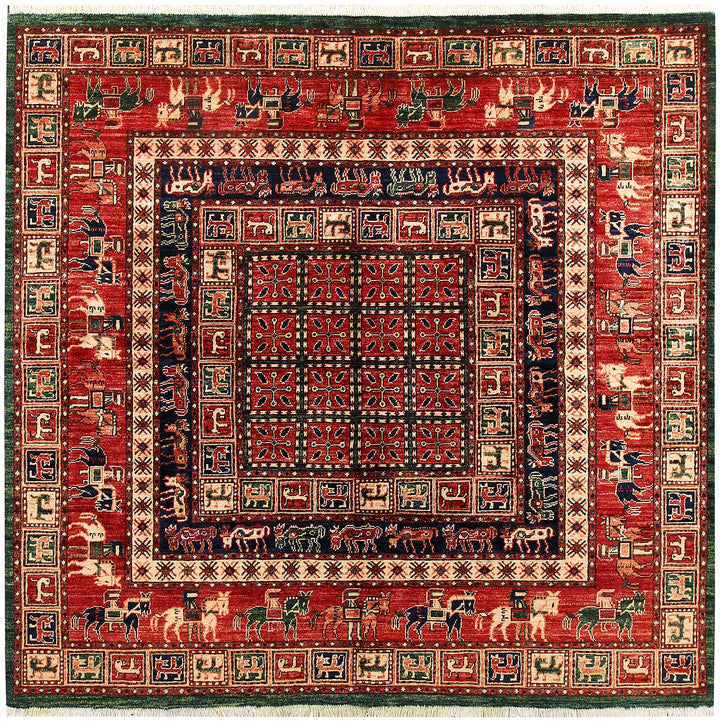 Multi Colored Ziegler 6' 1 x 5' 9 - No. 62241 - ALRUG Rug Store