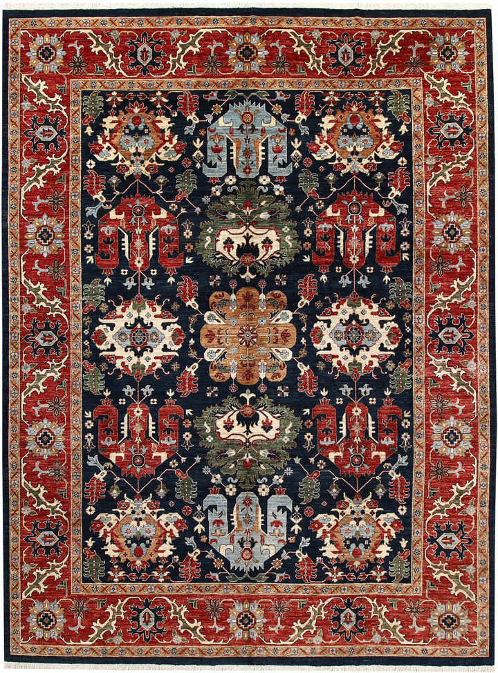 Midnight Blue Oushak 8' 11 x 12' - No. 62252 - ALRUG Rug Store
