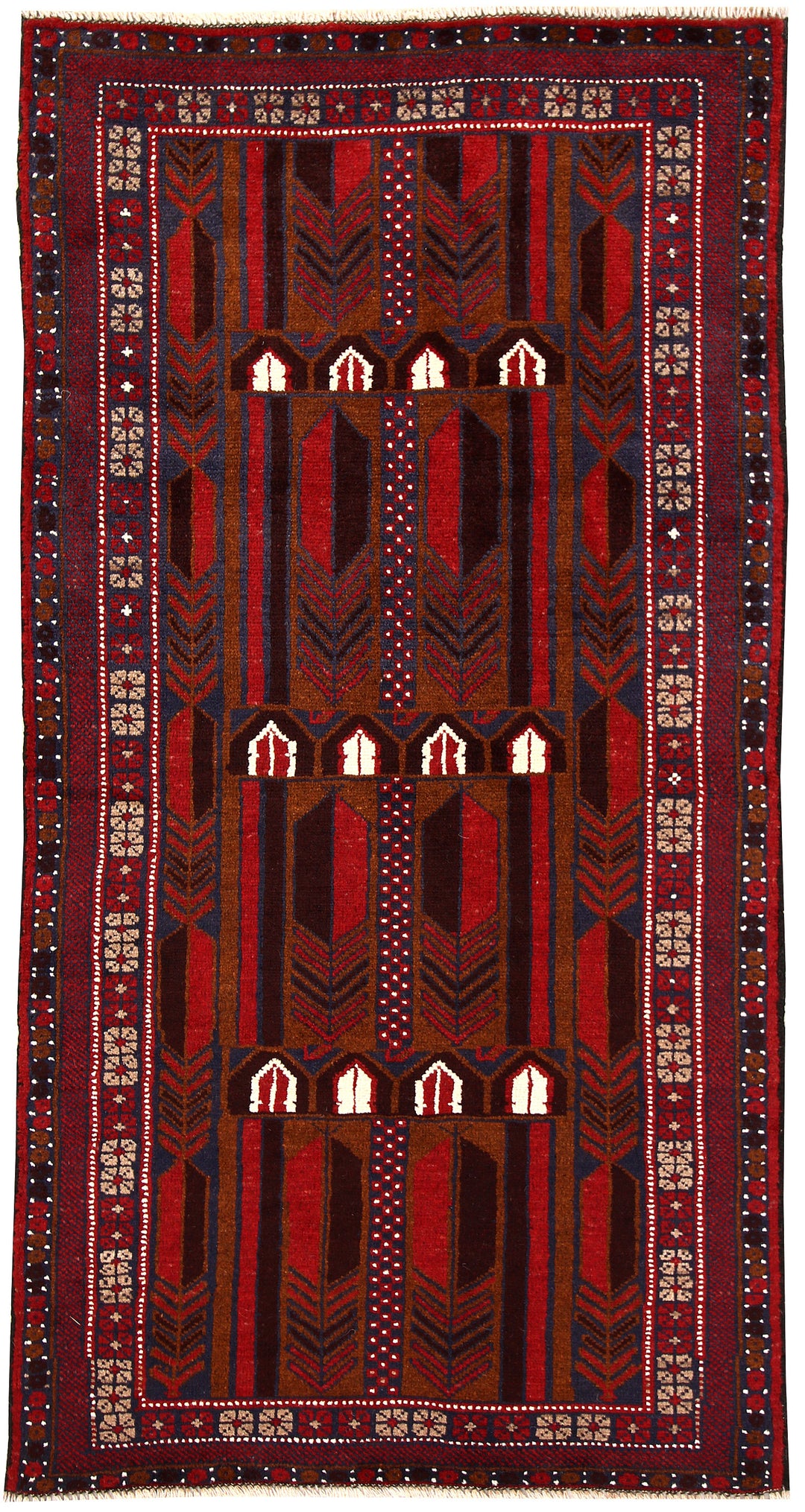 Dark Blue Baluchi 3' 3 x 6' 4 - No. 62271 - ALRUG Rug Store