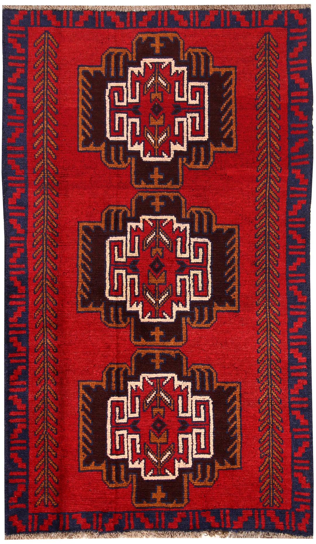 Firebrick Baluchi 3' 8 x 6' 3 - No. 62272 - ALRUG Rug Store