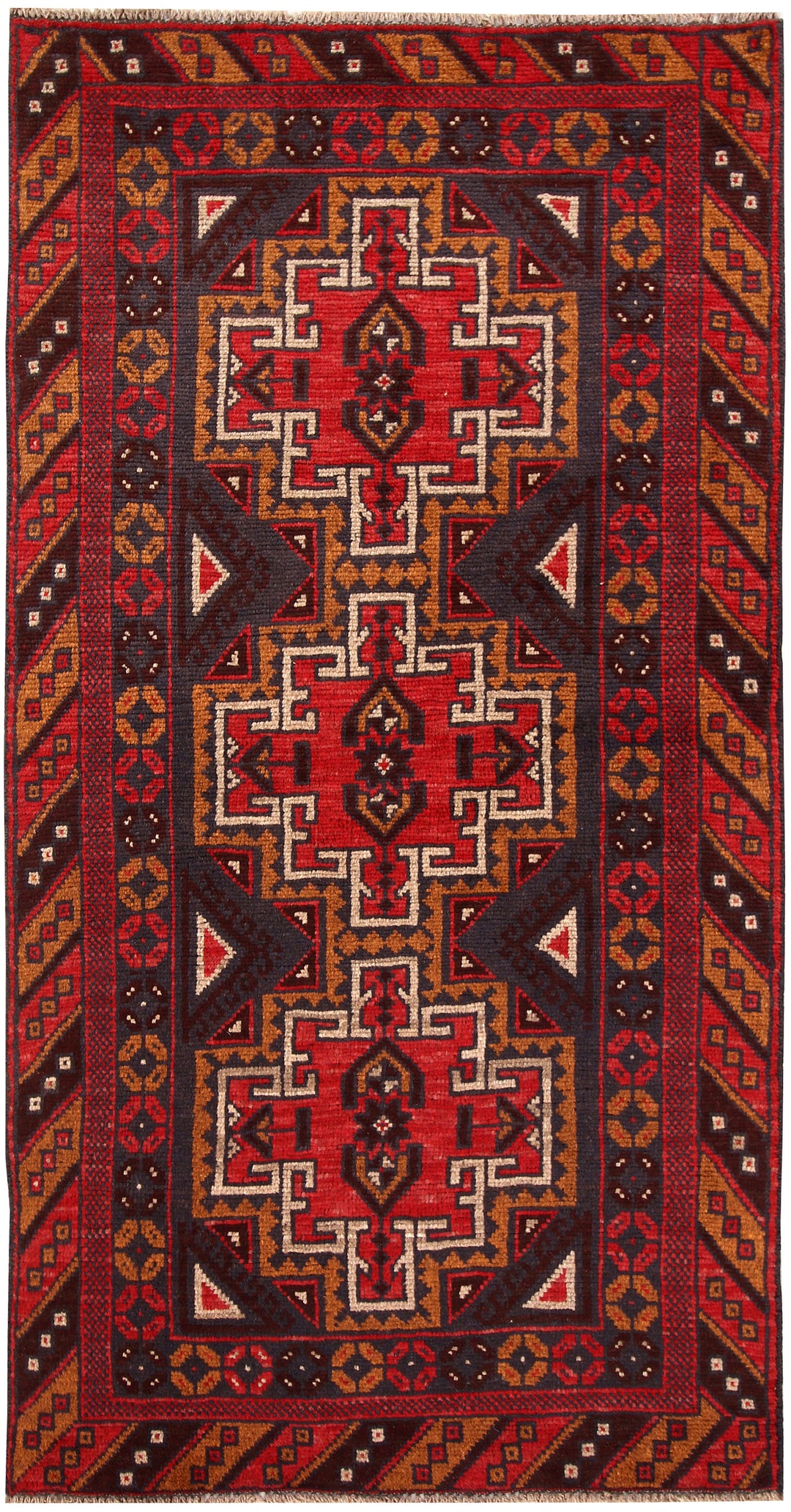 Slate Grey Baluchi 3' 5 x 6' 7 - No. 62274 - ALRUG Rug Store