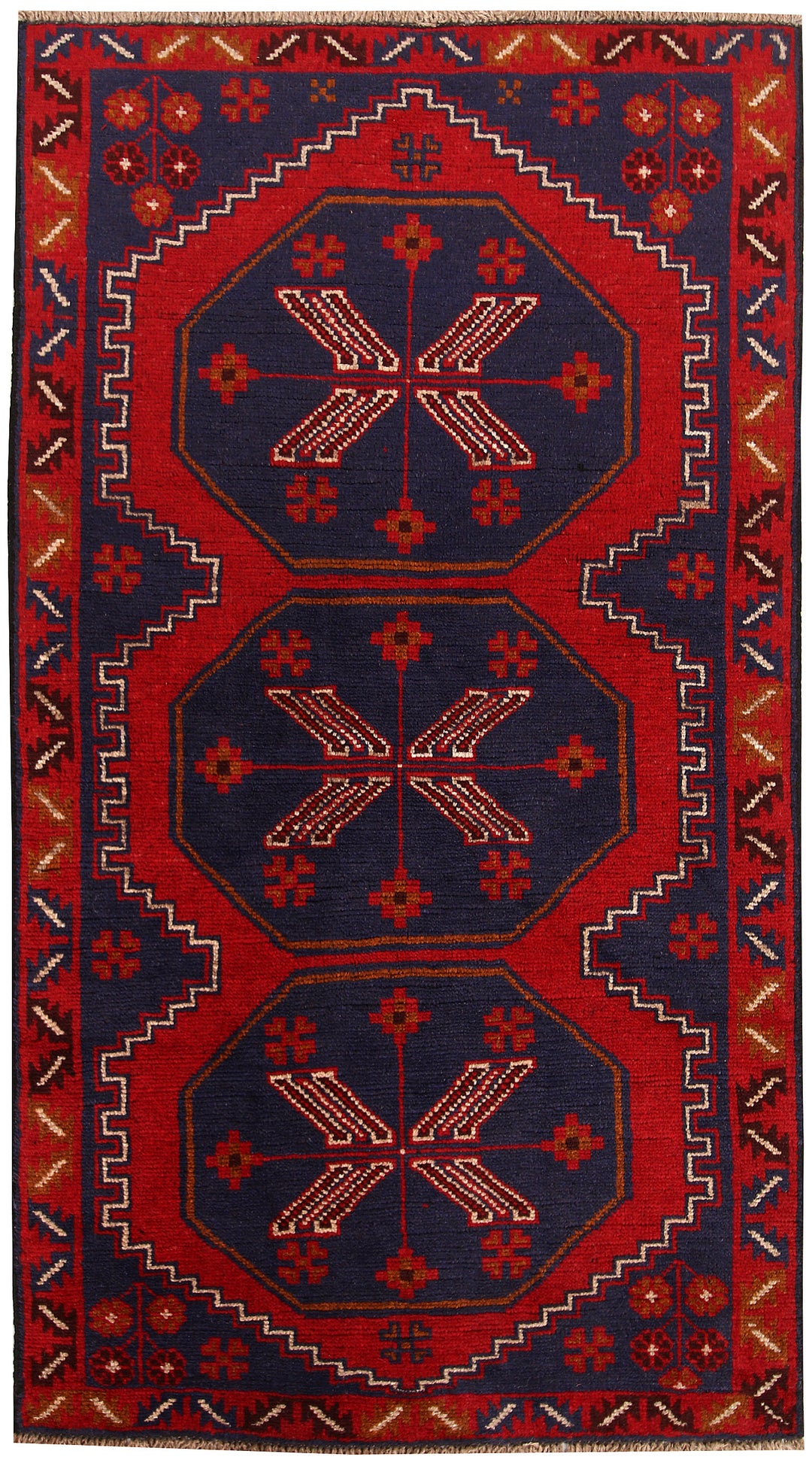 Dark Blue Baluchi 3' 5 x 6' 1 - No. 62275 - ALRUG Rug Store