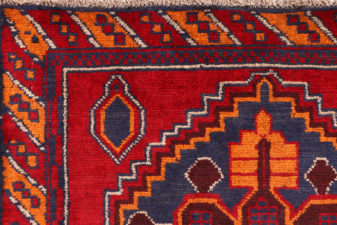 Firebrick Baluchi 3' 7 x 6' 3 - No. 62277