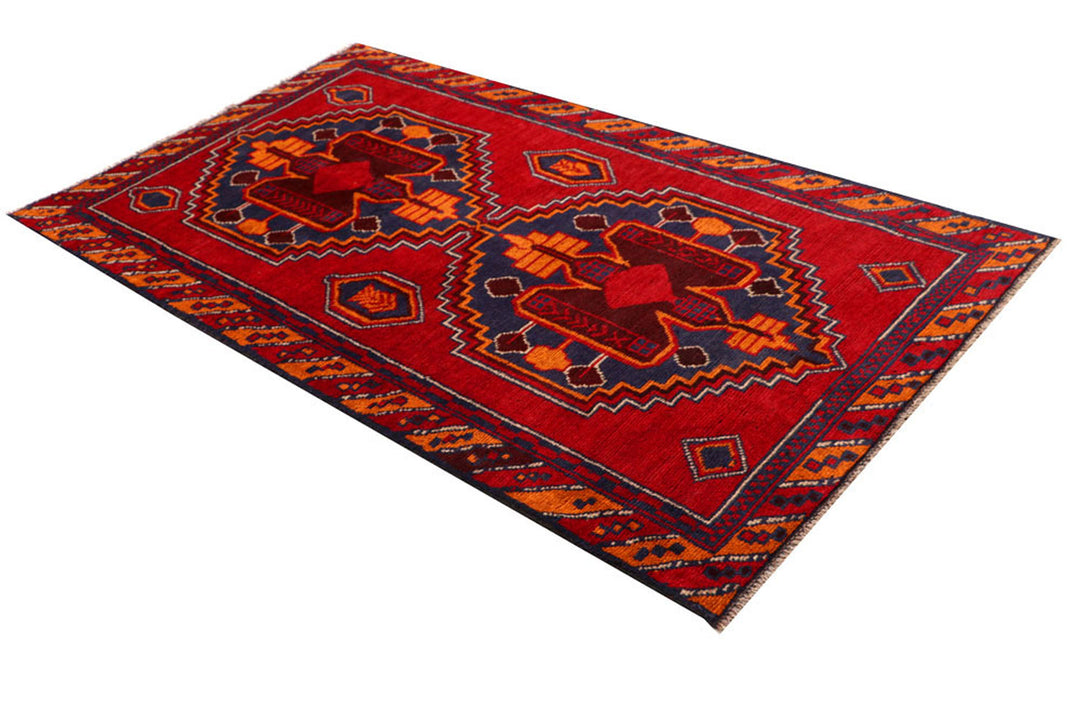 Firebrick Baluchi 3' 7 x 6' 3 - No. 62277